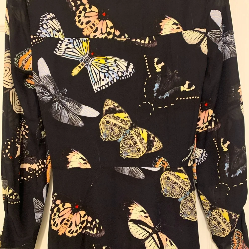 Reiss Lita Twist Front Butterfly Dress - Picture 11 of 11